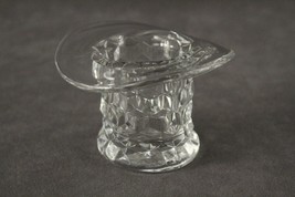Vintage FOSTORIA AMERICAN Crystal Glass Elegant Top Hat Toothpick Holder - £12.65 GBP
