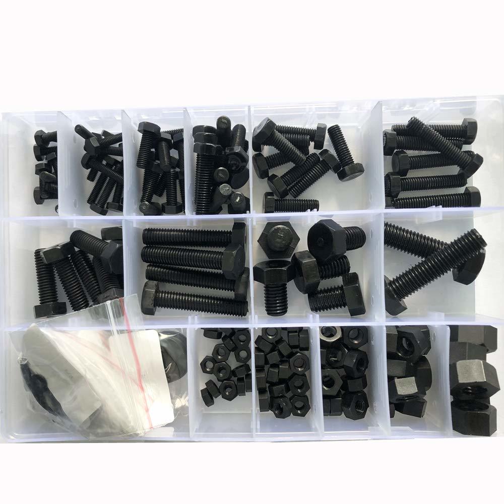 Black Nylon Hex Bolt Metric Thread Hexagon Screw Assortment Set Kit 226P... - $26.99