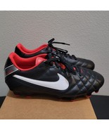 New Nike Tiempo Natural IV LTR FG Soccer Cleats Black / Red 509085-010 M... - $801.05 MXN