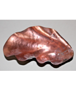 Gregorian Hammered Copper Shell Leaf Trinket Dish Small Candy 6.5 Inches - £10.54 GBP