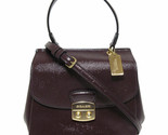 Coach Patent Crossgrain Leather Avary Crossbody Bag Brown Purse F37833 N... - £94.74 GBP
