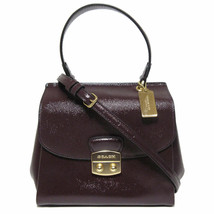 Coach Patent Crossgrain Leather Avary Crossbody Bag Brown Purse F37833 NWT $350 - £94.47 GBP