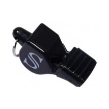 SMITTY | Black Pealess Whistle With Cushion | WH14C | Referee Officials Choice! - £8.11 GBP