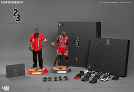 Enterbay NBA Michael Air Jordan 4 Nike Shoes FINAL 1:6 Real Masterpiece 2 FIGURE - £702.59 GBP