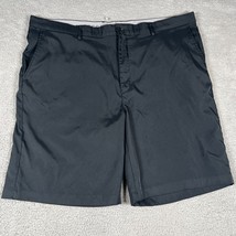 Greg Norman Mens Black Dark Wash Pull On Athletic Golf Shorts Size 44 - $24.74