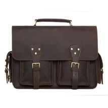 Handcrafted Rustic Leather Briefcase, Messenger Bag, Laptop Bag, Men&#39;s Handbag - £196.68 GBP