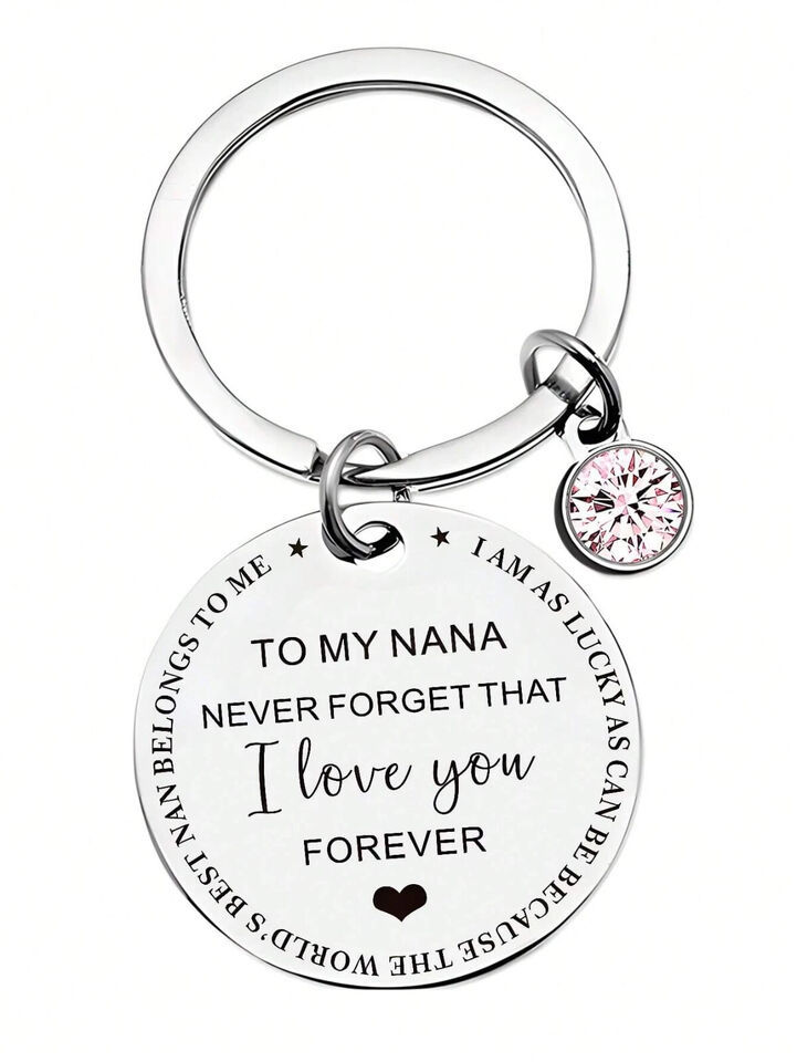 To My Nana Stainless Steel Keychain Heartfelt Novelty Gift for Mother’s ... - $3.68
