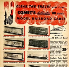 1949 Comet Railroad Cars Advertisement Model Trains HO Gauge Chicago - £26.22 GBP