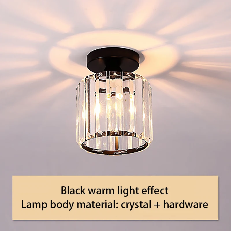VICKYO Ceiling Light  Crystal Lamps Small Ceiling Lamp Corridor Lights Entrance  - £190.22 GBP