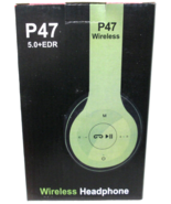 New P47 Wireless Stereo Bluetooth Over the Ear Headphones W/Microphone -... - $7.88