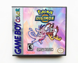 Pokemon Digimon Crystal - Custom Game / Case  Gameboy Color (GBC) USA - £14.84 GBP+