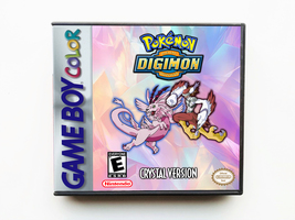 Pokemon Digimon Crystal - Custom Game / Case  Gameboy Color (GBC) USA - £14.85 GBP+