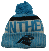 Carolina Panthers New Era NFL Football Team Sport Knit Beanie Pom Pom Winter Hat - £18.94 GBP