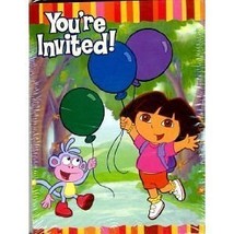 Dora &amp; Friends 8 Invitations and 8 Thank You Postcards - £3.90 GBP