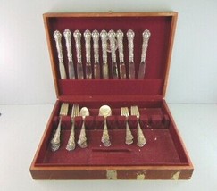Vintage Wallace Sterling Silver Irving Flatware Set 51pcs 4.81lbs - $4,059.00