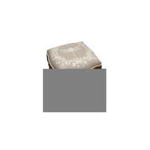 123 Creations Taupe Dragonfly Upholstered Wooden Vanity Stool Wood Stain - $236.92