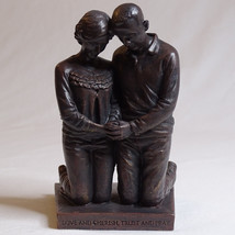 Husband &amp; Wife Love &amp; Cherish Figurine Beautiful Figurine Displaying Love Faith - £11.54 GBP