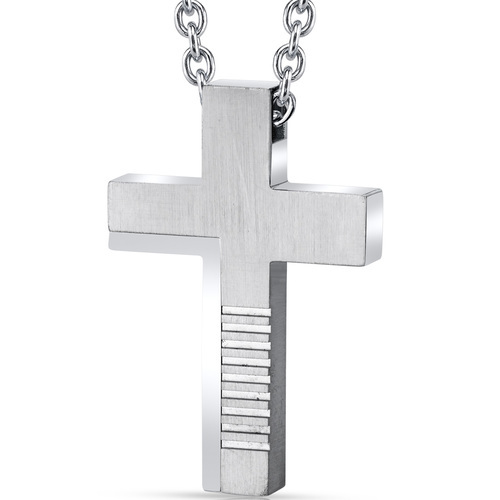 Primary image for Stainless Steel Abstract Cross Pendant