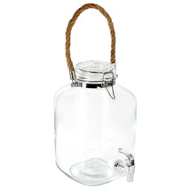 Gibson Home Ferris 1.3 Gallon Glass Beverage Dispenser with Rope Handle - $69.62