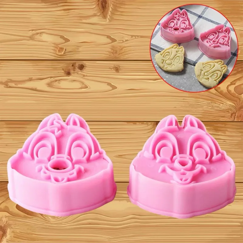 2pcs Disney Stitch Cookie Cutter Biscuit Mold Cartoon Pooh Bear -Dale an... - $4.50