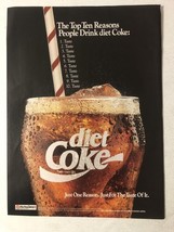 1991 Diet Coke Coca-Cola Vintage Print Ad pa23 - £5.93 GBP