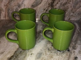 Royal Norfolk 4 1/2" Coffee Cups Mugs Set Of 4 Lime Green(New)SHIPS N 24HR RARE - $59.28