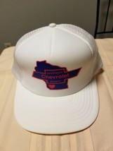 Vintage Southwest Chevrolet Dealer Foam Snapback Mesh Trucker Hat, White Base - £14.75 GBP