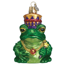 Old World Christmas Frog King Fairy Tale Prince Glass Christmas Ornament 12010 - £13.33 GBP