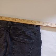 LEI 3-Button High Waist Junior Gilrs Black Denim Jeans Tapered Legs Size 15 image 9