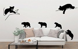 Picniva Bear Came to My House Decals Décor Kid Room Stickers Heights10 (A Set of - £7.82 GBP