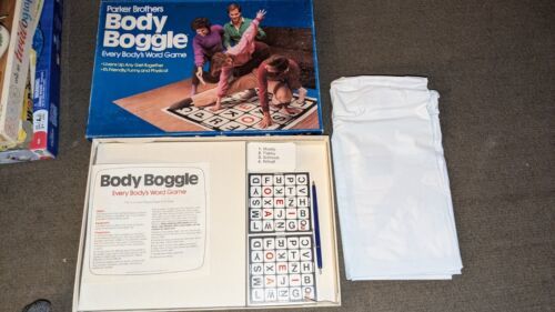 VINTAGE Body Boggle COMPLETE Parker Brothers 1984 Word Twister Game - $16.82