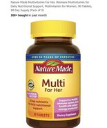 Nature Made Multi for Her With Iron  Calcium 90 Tablets Gluten-Free, 1/2027 - €14,46 EUR Nature Made Multi for Her With Iron  Calcium 90 Tablets Gluten-Free, 1/2027 - €14,46 EUR