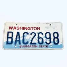  United States Washington Evergreen State Passenger License Plate BAC2698 - $205.22 MXN