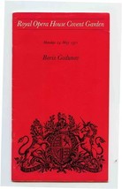 Royal Opera House Boris Godunow 1971 Program Kiri Te Kanawa Boris Christoff - £13.96 GBP
