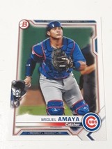 Miguel Amaya Chicago Cubs 2021 Bowman Rookie Card #BP-148 - £0.78 GBP