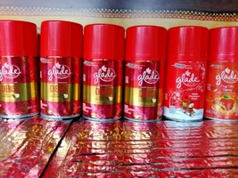 6 Glade Automatic Spray Refills 4 CHERISH THE PRESENT 1 CHEER 1 COZY SIP... - £31.10 GBP