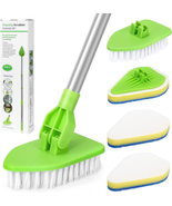 46&quot; Bathtub Tub Scrubber with Long Handle Scrub Brush for Shower, Jhua S... - $12.85