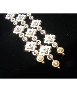 JUDITH RIPKA WINDSOR STERLING SILVER 18KT GOLD SAPPHIRE CHANDELIER EARRI... - €382,40 EUR