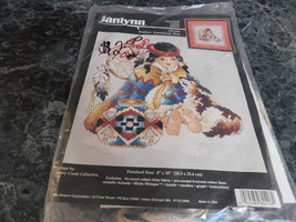 JanLynn Native Indian boy Counted Cross Stitch Kit - £5.38 GBP