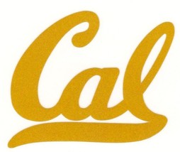 REFLECTIVE Cal Bears 2 inch Yellow fire helmet decal sticker RTIC hard hat - $3.46