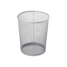 Rubbermaid Commercial 5gal Round Mesh Wastebasket - Silver  - $40.00