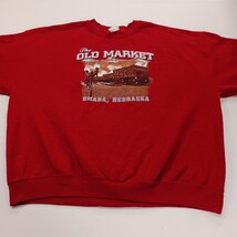 Gildan Heavy Blend THE OLD MARKET Men's Red Cotton Blend Pullover Sweatshirt 2XL image 13