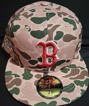 New Era 59Fifty Boston Red Sox 2004 World Series Cap Hat Duck Camo Size 7 1/2 - $42.06