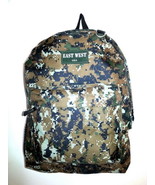 Backpack  School Pack Bag Digital Camo Hiking Camp Camping Green ACU  New - $16.82