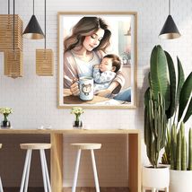 Mom and Baby Printable Wall Art - Wall Decor - New Mum Gifts - Nursery P... - £2.35 GBP