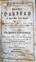 Johann Friedrich Starks Eagliches Sansbuch - Philadelphia PA (1831) Antique Book - £10.68 GBP
