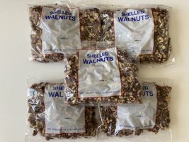 5 Packs California Shelled Walnuts Halves &amp; Pieces 1 lb each = 5 Lbs Stu... - £21.62 GBP