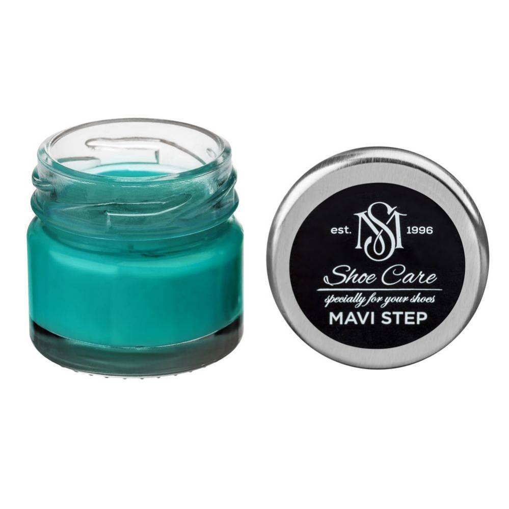 MAVI STEP Creme de Beaute Wax Leather Shoe Cream - 165 Bright Turquoise ... - $14.99