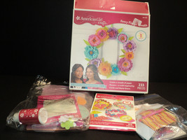 American Girl Craft Kits, Partial Fancy Flower Wreath, 2 Paper Chain Bra... - $16.84