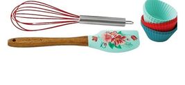 Pioneer Woman ~ 14-Piece Utensil Set ~ 1-Whisk ~ 1-Spatula ~ 12-Cupcake ... - $25.00